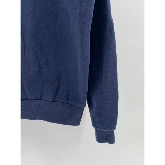 EA7 EMPORIO ARMANI Men's Navy Blue Zip-Up Hooded Sweater SZ L - Picture 6 of 11